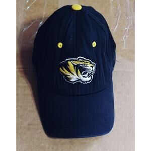 University of Missouri Tigers MU Youth College Mizzou Hat Black Cap-very Good
